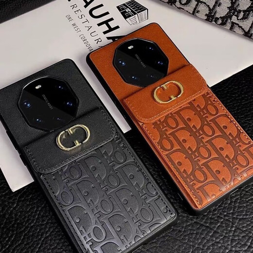 适用于华为mate60rs非凡大师手机壳卡包防摔全包ma60保护套pro外 黑色 华为mate60【圆形大孔】