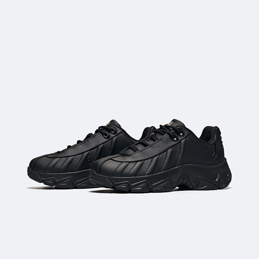 Kswiss [ST329] Zapatos casuales para hombres y mujeres 25 String Fashion Fashion and All-Match Pare Sports Shops 9276 055 Pure Black/Rose Pink 38