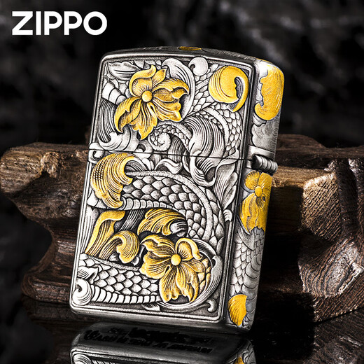 Zippo Light Officiel remplit le serpent de peinture pour faire fonctionner le trésor plus léger du vent Zhibao Kerosène pour le petit ami unique de machine à huile Dy9902TQ