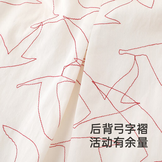 Ying's Haute Couture Series Children's Shirts Spring and Summer Mulberry Silk Long-Sleeved Shirts for Boys and Girls 2025 New Light Apricot White cm 110