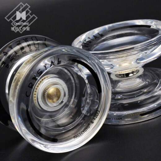 Wanli Anfänger Yo-Yo K2 Plastikkristall Yo-Yo Professional Fancy Competition Magic Yoyo Kinder Dead Sleep-Blue Pink Gradient