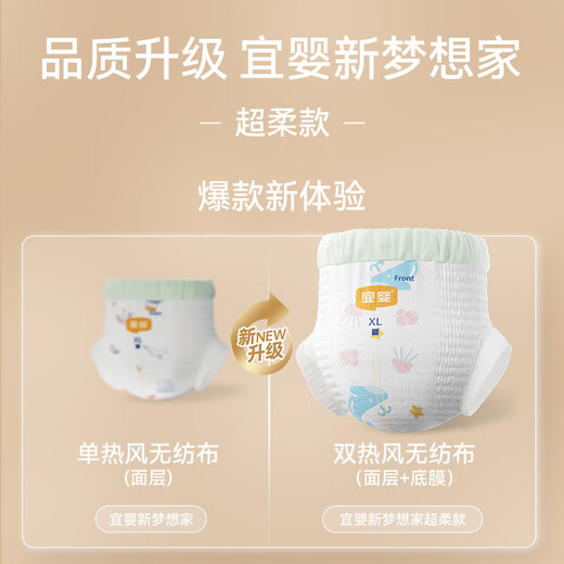 
Yiying New Dreamer Super Soft Pulling Pants Ultra Thin Breathable Baby Panties Soft-XL72 Tablets