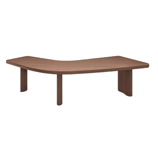 Melody Melody Curved Office Desk High Grain Full Wood Wood Desk Boss Desk Boss Desk Manager Manager Presidente Desk Color de madera real 1.5 metros Desk 1500*693*750 mm]