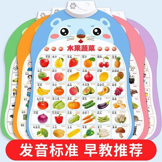 儿童早教有声挂图幼儿园宝宝拼音识字字母表发声启蒙点读玩具贴墙 #学前：5张【幼儿启蒙套装】