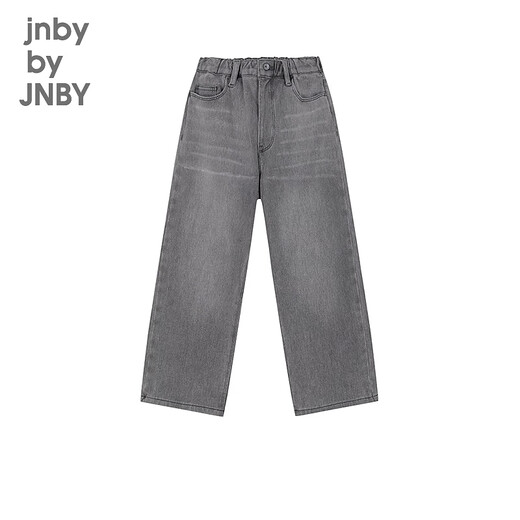 jnby by JNBY[薄绒]江南布衣童装水洗牛仔直筒长裤秋冬男女童儿童1OAE12350 986/牛仔白 110cm