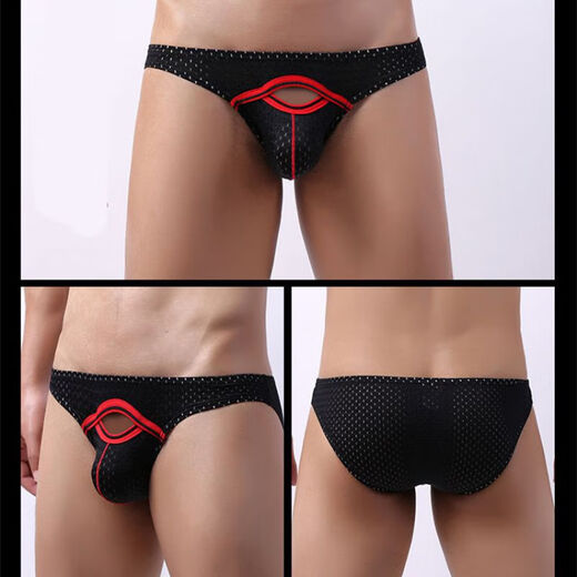 Gekühltes Xia Herren sexy tanges atmungsaktivem hinteren Heck-Hüften Unterwäsche reine Baumwolle Low-tapsed eng doppelte Zwilling Kinder Gay begleitet 0 weiße ck l Männer