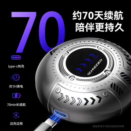 SCHNEIDER French Brand Small Flying Saucer Electric Mini Razor Portable peut être lavé avec un cadeau chinois de la Saint-Valentin chinois pour petit ami, mari et père Boîte cadeau pratique