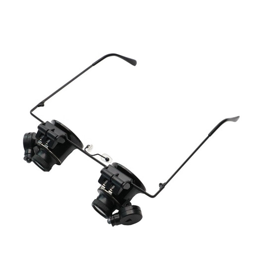 Shanghai Mirror 20x magnifying glass 9892A double-eye glasses magnifying glass LED light clock repair light with light