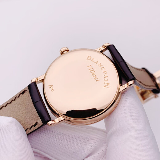 [SECUESTA 99 NUEVO] Blancpain (Blancpain) 6654 Men's Watch Classic Series Mechanical Watch Watch Fase Mes Mes Muestra de productos de lujo de segunda mano 38 mm Rose de oro rosa Placa blanca 6223-3642-55B