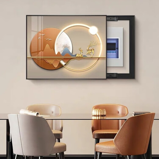 Pupan Light Luxury Decorative Painting Modernes einfaches Vertriebsbox Restaurant kostenlos