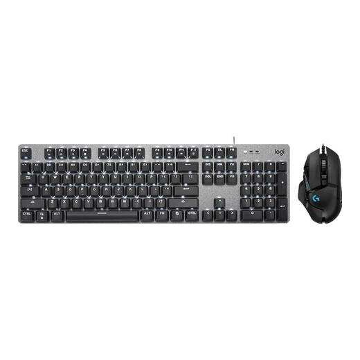 Logitech G502 Hero Wired Keyboard und Mausspiele Maus K845 Kabelgebundene Gaming Mechanische Tastatur E-Sporttastatur und Maus-Set K845 (Teewelle) + G502Hero