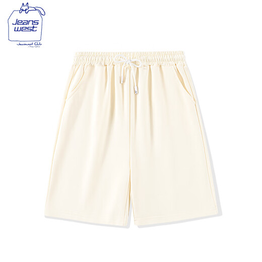JEANSWEST CLUBJEANSWEST five-point pure cotton shorts for women to wear with lace-up, new style for small people, slim, comfortable and versatile casual shorts