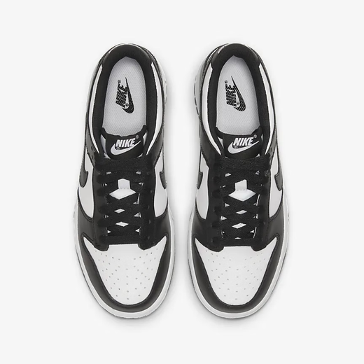 耐克（NIKE）DUNK LOW (GS)黑白熊猫夏季新款舒适百搭低帮休闲鞋 CW1590-100 35.5
