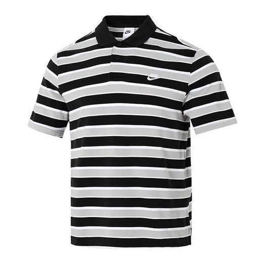 耐克（NIKE）官网官方男装 2025春夏新款潮流运动服条纹短袖透气翻领POLO衫 FN3897-010 L
