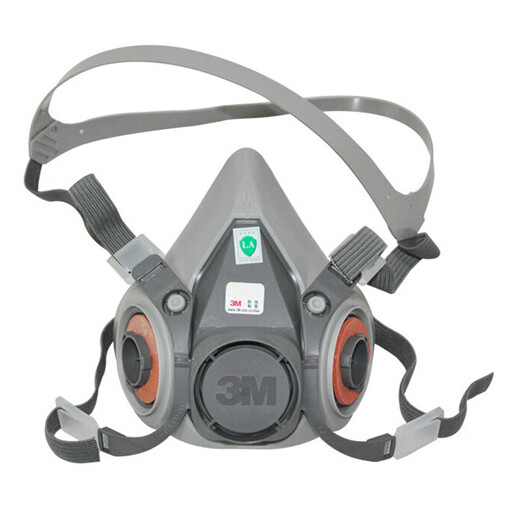 3M6200防毒面具口罩喷漆防化工气体工业粉尘农药呼吸防护面罩 3M 6200半面罩主体一个