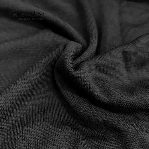 Icebreaker Merino pure wool women's 260 Tech machine washable outdoor hiking and mountaineering warm ski functional underwear high collar black (high collar) M