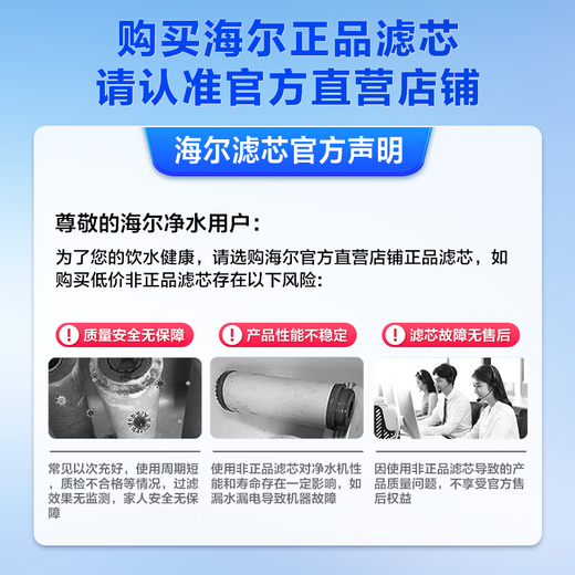 Haier water purifier filter element HRO400-4C/mini/E/G/V/mini3/mini5/mini7PPC composite RO reverse osmosis UDF granular activated carbon filter element 1-level PPC composite filter element