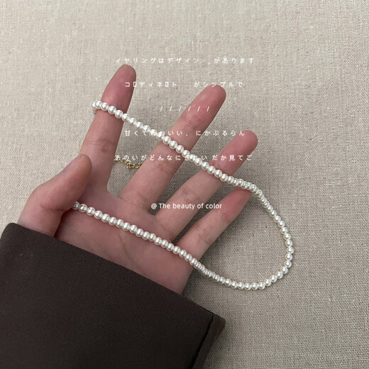 Blumendekoration Manor Shijia Perlenkette, Licht Luxus Französische Retro-Schlangekette Neues Sinn Halskette Valentinstag Chinesischer Valentinstag C-699 Sechs mm