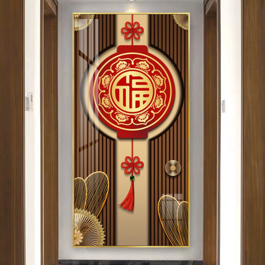 NUEVO ANTERIOR DE PORCHO DE ESTILO CHINO Decoración de la pared de la pared Festive Red Fu Personaje colgante Corredor Corredor Corredor