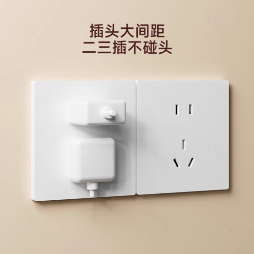 TEP 国际电工86型开关插座面板一开斜五孔插座带开关空调网线一开双控 大功率五孔（3000W）