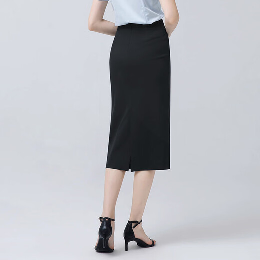 Troman Spring and Autumn New No-iron Suit Skirt Women's Long Over-the-Knee Fashionable Workwear Skirt Professional Skirt