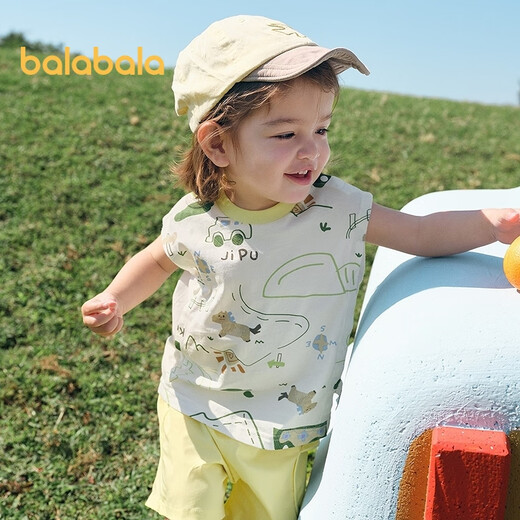 Balabala Baby Vest Baby Top Boy und Mädchen Sommer 2025 Süße und modische Baumwolle bequem und süß 209225122201