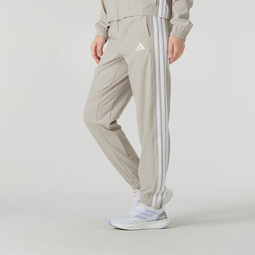 阿迪达斯 （adidas）女子奇迹矾土棕运动套装 跑步健身训练服舒适透气时尚休闲衣裤 JE1237纯棉T恤+长裤/两件套 XL