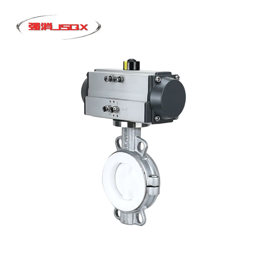 Pneumatic fluorine lining valve tetrafluoro plate with strong acid, alkali, anti-corrosion and explosion-proof cutting adjustment lining tetrafluoro valve D671F4 filter