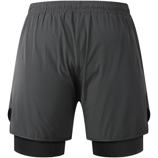 
WOSAWE's new cycling casual shorts summer outdoor road bicycle cushioning shock absorbing sponge pad mountain bike pants spanning three generations - graphite grey integrated cushion model L