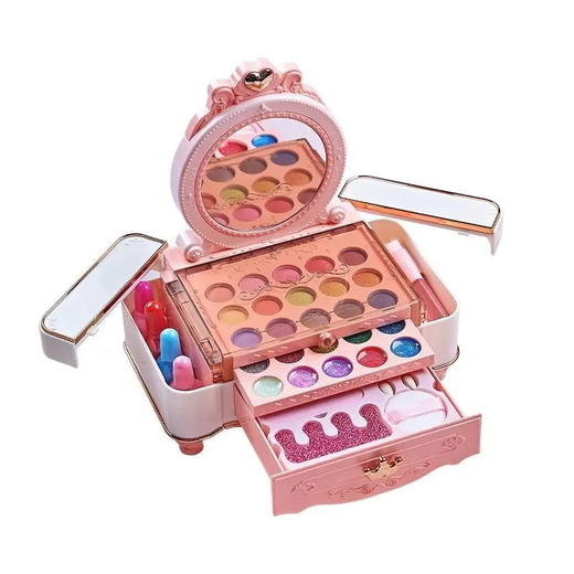 Chuangjingyi's choice of children's cosmetics and drag set box for girls princess makeup toy gift box 880 [Dream beauty box]