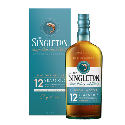 苏格登苏格兰单一麦芽威士忌酒 海外原瓶进口洋酒 12年 达夫镇 斯佩塞区 苏格登12年达夫镇 700mL 1瓶