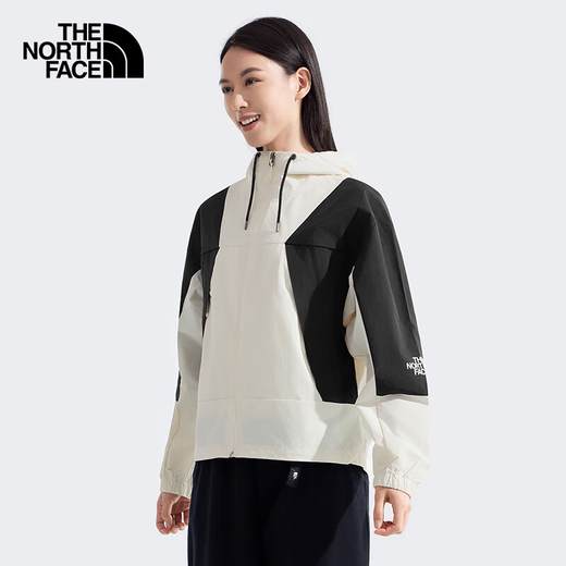 The North Face The North Face Windproof Jacket Women's Outdoor Splash-Repellent Jacket 8EXC Off-White ROU M