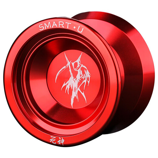 赟娅金属悠悠球比赛专用死睡眠专业10珠轴承溜溜球铝合金yoyo球玩具 死神红【送活睡眠轴承】