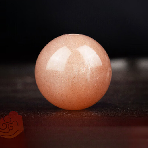 Moyun Natural Orange Moonstone Loose Beads Round Beads Sunstone Sunstone Bracelet Chain DIY Buddha Beads Accessories Semi-finished Products 5mm/2pcs