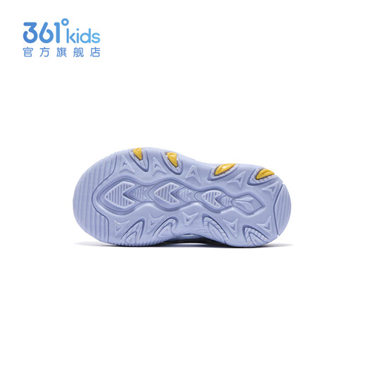 361 Children's shoes for boys and girls, toe-toe sandals, summer new children's beach shoes, children's wading shoes, mud gray blue/phantom blue/kumquat yellow 28