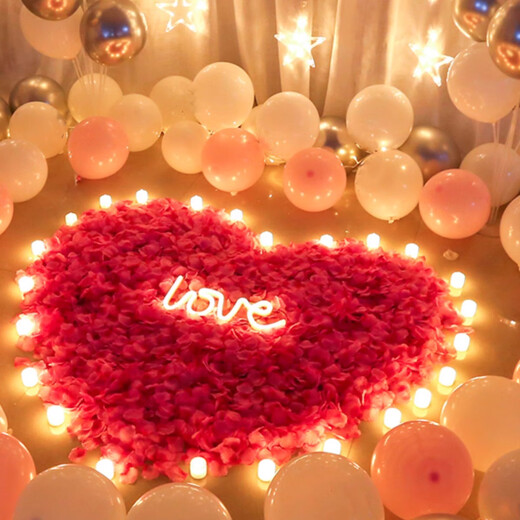 Tinglian Blütenblätter simuliert Rose Engagement Vorschlag Heibefreundschaft Geburtstagdekoration Valentinstag Romantische Hochzeit Hochzeit Breinheitliche Zimmerlayout rosa Blütenblätter/120 Stück