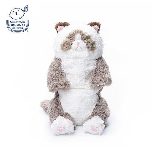 Sunlemonoriginal Japón la nueva rodilla de gato suave de japón Sleepy Sleepy Plush Toys for Girls Birthday Gifts Tuxedo Sleepy Cat P-1283 Altura 47cm*Ancho 22cm