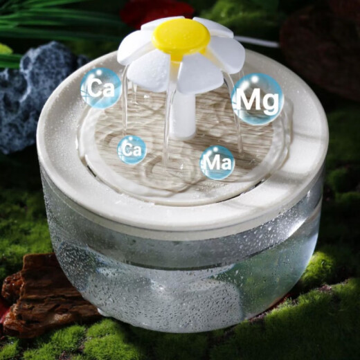 LDLC猫咪饮水机自动循环恒温加热冬季喝水器流动小猫酸奶机宠物喂水碗 PET小花纹木加热版