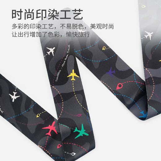 Floß-Core-Kreuz-Packgürtel-Koffer-Befestigungsgürtel Reise tragbare dicke Kleidung-resistente Koffer Check-in-Bündelbandpackung Packung Krawatte Fliegende Wahrzeichen Blau