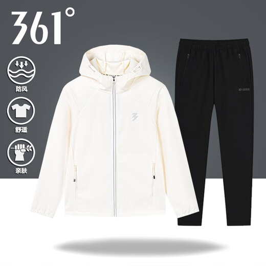 361-Grad-Frauen-Sportjacke Windbreaker Set Short Laded Top Straight Hosen zweiteiler 2025 Herbst neuer Stil Pudding Gelb + Superschwarz (zweiteiliger Set) S 160