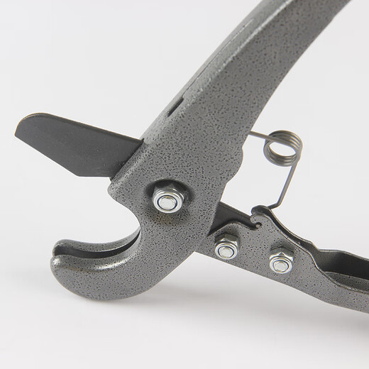 Schizstein tracheal scissors, PU/PE/PA pipe air pressure hose cutter, hard pipe scissors, tracheal clamp and cutter, gray 1 pair