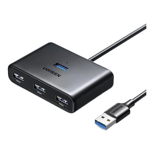 绿联（UGREEN） USB-C分线器 高速拓展4口3.0HUB集线器延长线 电脑一拖四扩展坞 2米USB3.0【方形黑新款】/15699