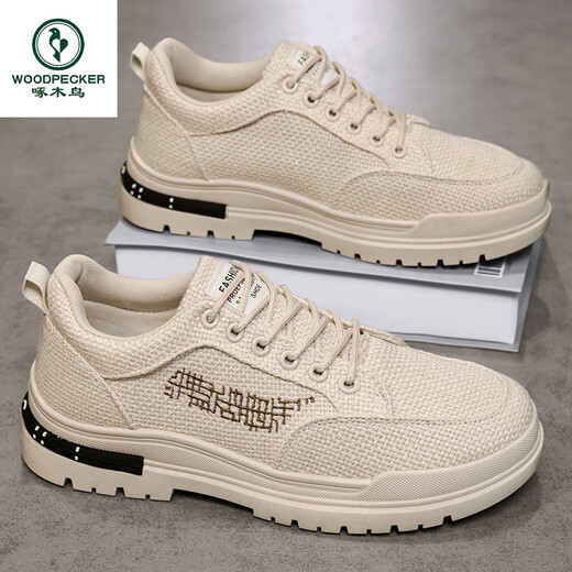Holzspecker -Herrenschuhe 2025 Frühling neu atmungsaktiv