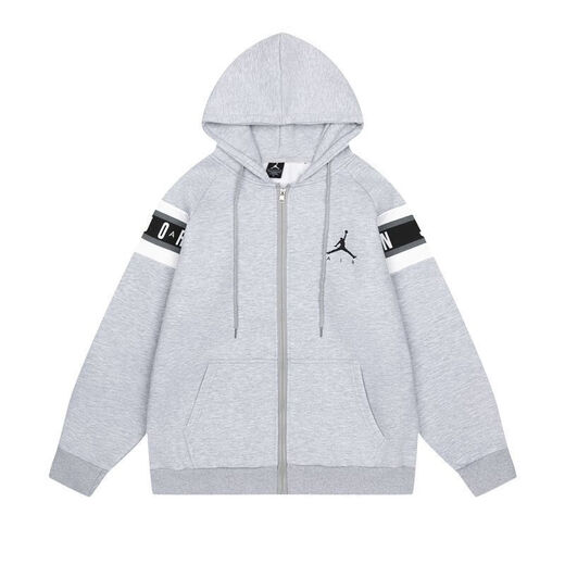 Aerogami-Nike Trendy Brand AJ Flying Man and Women's Cotton Plus Fleece suéter de pareja suelta con capucha Casual Adidas 673 Gray Plus Fleece alta calidad L adidas 110-130Jin [Jin equivale a 0.5 kg]