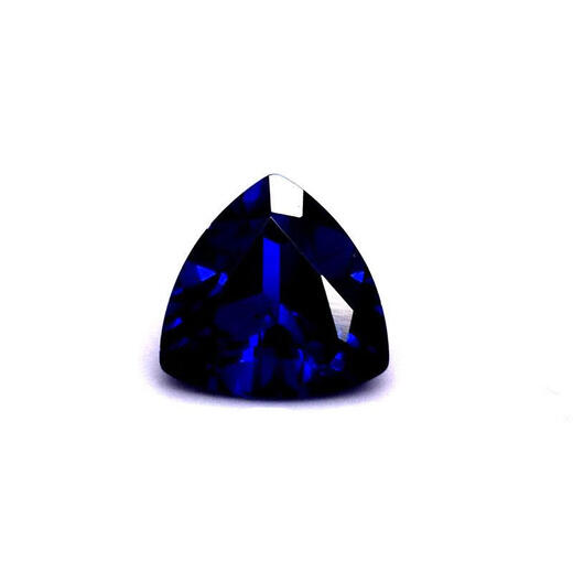 Tanzanite sapphire bare stone mulberry sapphire tanzanite triangle mulberry stone ring surface sapphire blue blue ring 12X12MM
