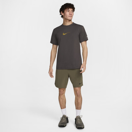 
Nike (NIKE) official HYVERSE DRI-FIT men's sun protection quick-drying short-sleeved top summer T-shirt HV4882 299 medium gray/desert moss green/silver XL
