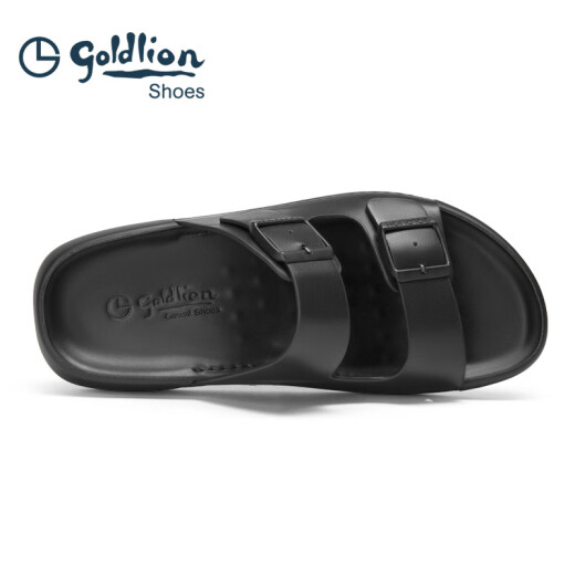 Goldlion Herrenschuhe 2025 neue Sommersandalen für den Outdoor -Kleidung für Herren trendige Gelegenheitsschuppen G596520055AAF Black 39