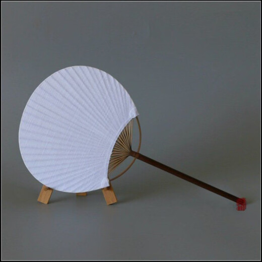 [9755 People Recolect] Fan de ronda Fan Fan Bamboo Summer Cotton Linen Cloth Classical Palm Fan China Handmade Palace Buddhist como Destino [Color aleatorio]