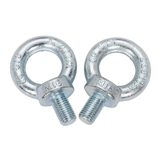 JINGGONG national standard galvanized lifting eye screw GB825 German standard marine mold ring ear lifting bolt M6M8M10M12M14 national standard M24 (recommended load bearing 1.8 tons) (1 piece)