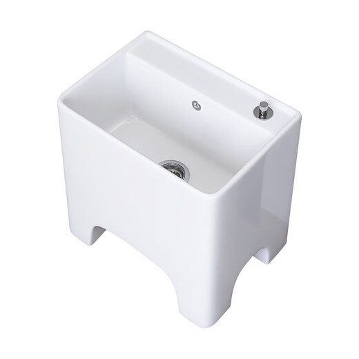 ARROW Heightened Balcony Mop Pool Ceramic Mop Pool Home Bathroom Wash Mop Pool Floor Basin Mop Pool Sink Deepened 604 Heightened Bottom